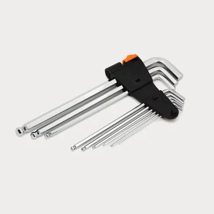 Plated Hand Tool CRV Metric Square allen Key Set 9PC hexagon socket wrenches hex-keys