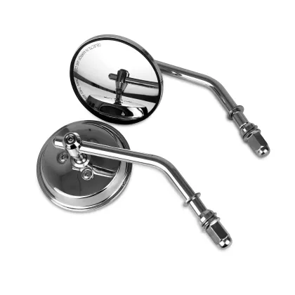 High-End Round Retro Motorcycle Rearview Mirrors for Harley Davidson