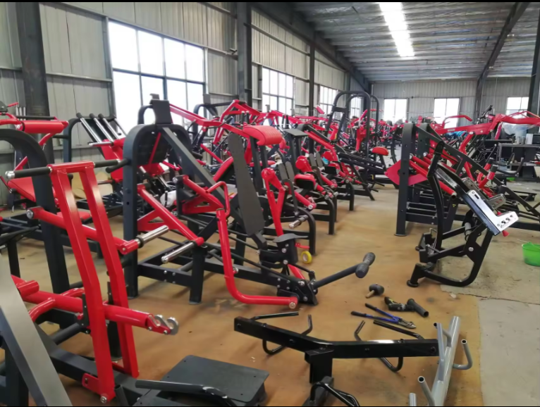 gym equipment plate loaded Adjustable Standing Curl Bench