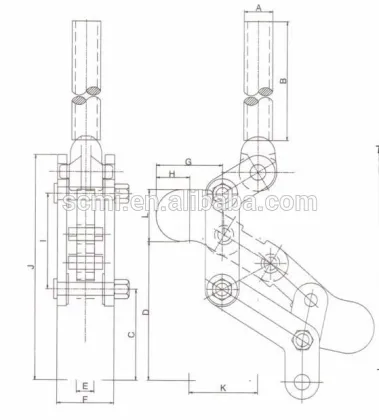 Heavy duty weldable toggle clamps