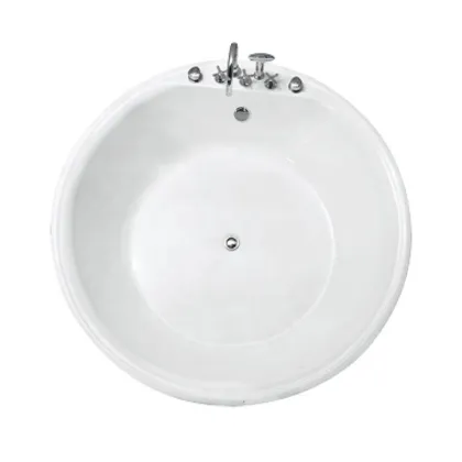 IMPERO Round Spar Bathtub: Big Beige Massage Bathtub Brand
