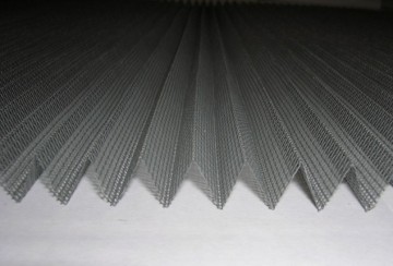 Fiberglass lipit Plisse jendela/pintu layar