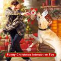 Mainan anjing yang melengking Natal, boneka mainan mewah untuk anak anjing anjing