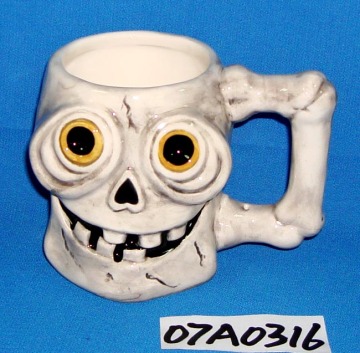 Ceramic Skull Coffee Mug for Halloween Decoration