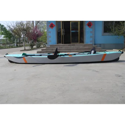Adjustable Footrest 2-Person Inflatable Tandem Kayak/Canoe