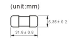 FBGTF1051-1 glass tube fuse