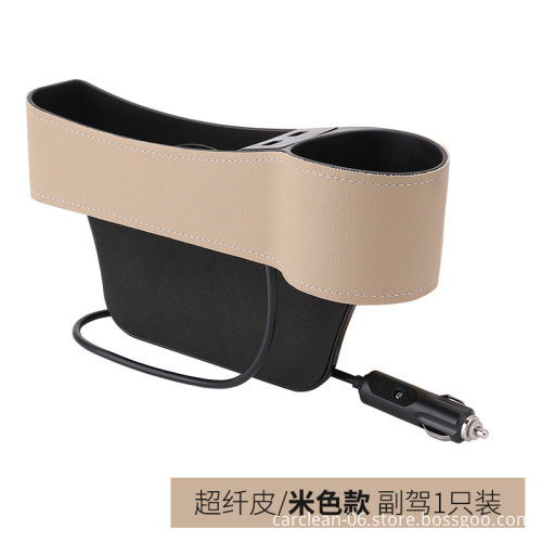 High Quality Car Seat Side Gap Filler Organizer with USB Charger