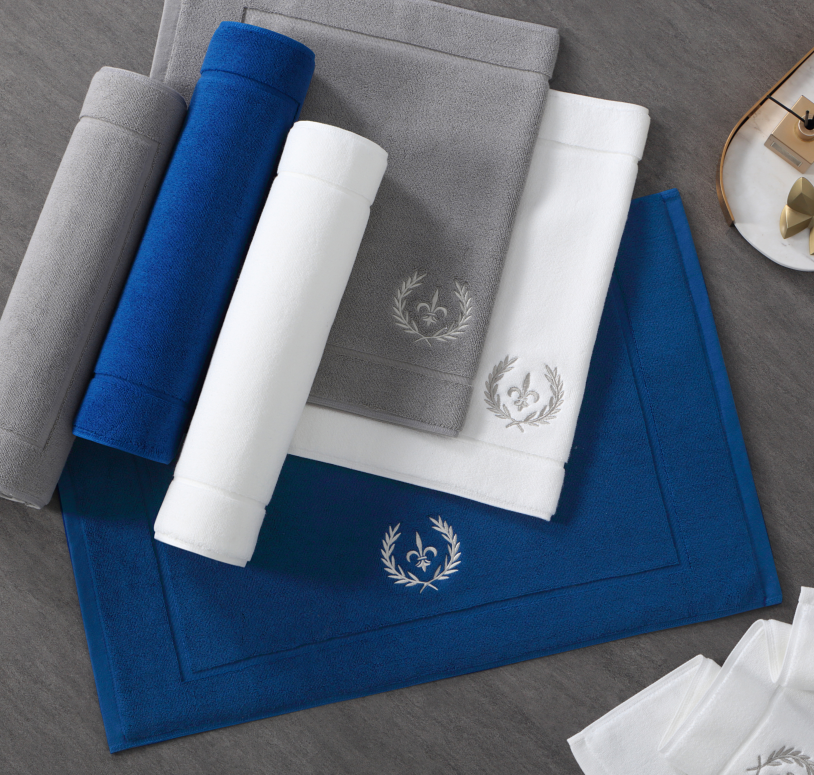 Hotel Bath Mat Embroidered Lab2