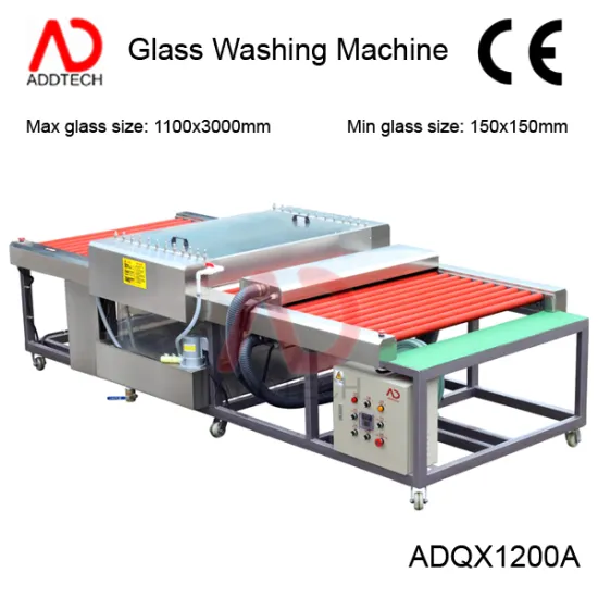 small size glass washing machine with bar rollers