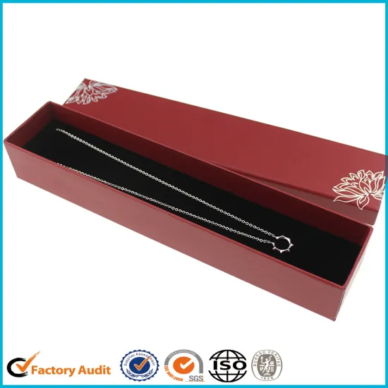 Custom Necklace Box Slim With Logo