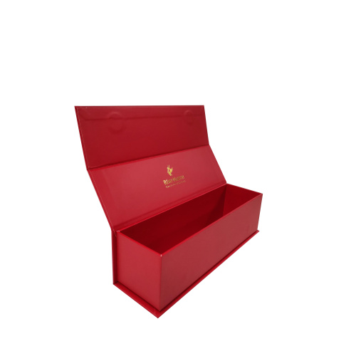 High quality orange cosmetics paper magnetic gift box