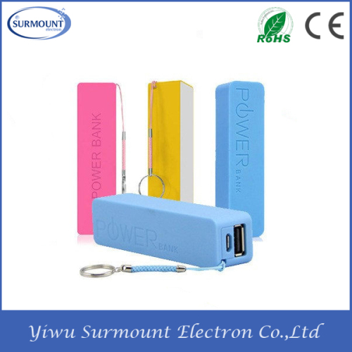 power bank 2600mah for iphone,for samsung ,for smartphone vportable power bank 2600mah