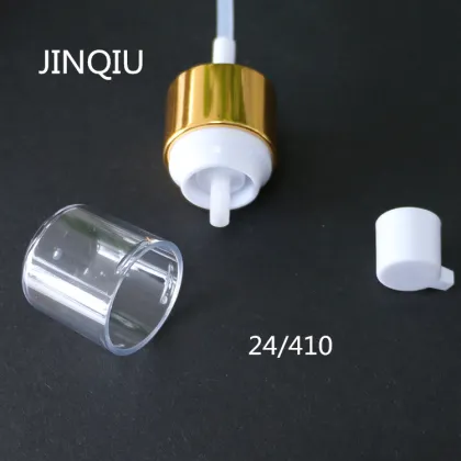 24/410 PP aluminium cream pump,golden cream pump