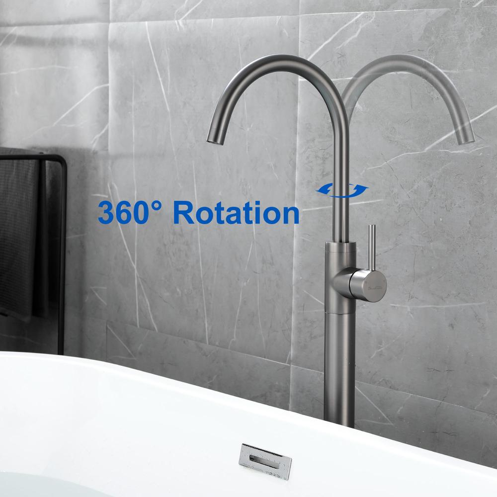 floor-mounted tub faucet 8