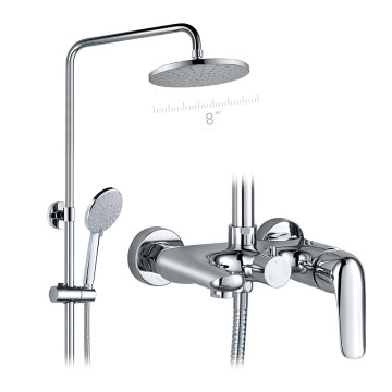 2021 new design rainfall brass faucet system mixer column bathroom mixers shower