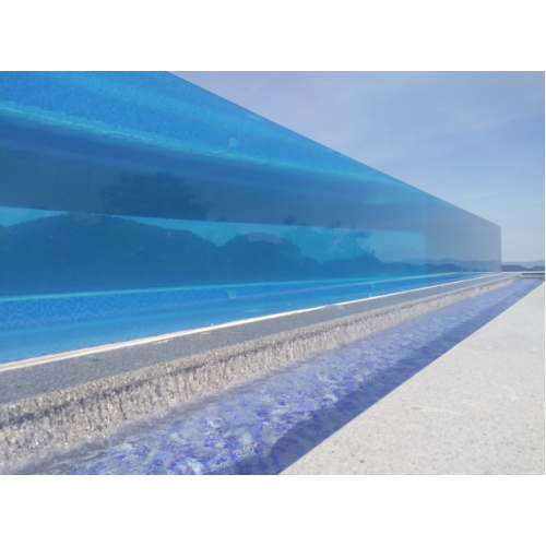 UV -resistente transparente Acryl -Schwimmbadwand im Freien uv