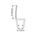 H-shaped Shower Door Seal Side Strip