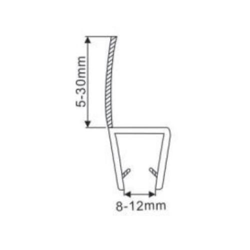 Shower Door Waterproof Strip H-shaped Shower Door Seal Side Strip Factory