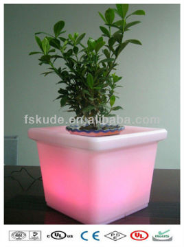 LED Pot Flower Luminated and Color Changeable Plastic LED Flower Pot