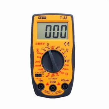 T-33 portable and small-sized multimeter with self-recovery protection