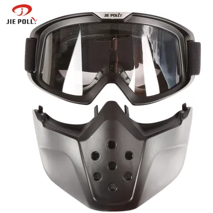 Nueva Protección Facial Unisex Antiimpacto UV400 - Motocross Sunglasses para Casco y Mascarilla