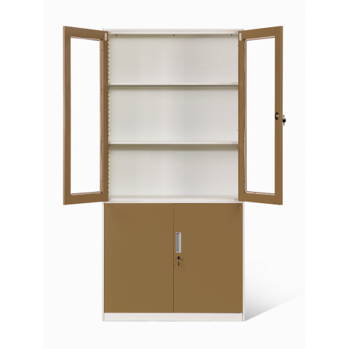 Steel Office File Cabinets with Glass Doors