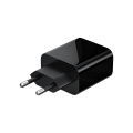 Caricabatterie Black Bianco Quick Charger Dual Ports 20W Caricabatterie