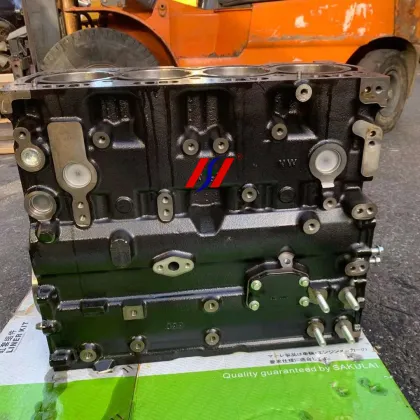 Perkins Excavator Cylinder Block, Heads, and Engine Assembly
