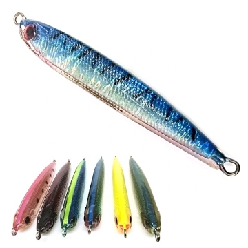 OEM Epoxy Resin Jigs Lures 100mm 3.9in 57g Metal Jigging Lead Pencil Sinking Fast Fishing Lures for Seawater