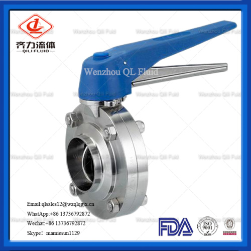 Stainless Steel Threaded Welding Butterfly Valve