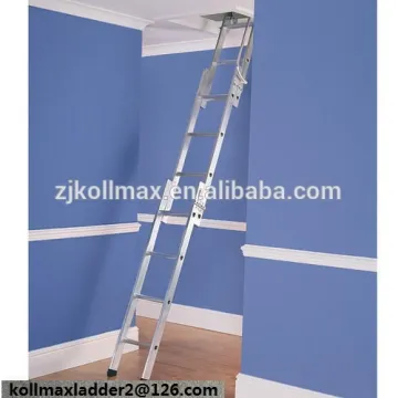 Aluminium Sliding Loft Ladder 3 Sections Attic Extending Steps Access 3 metres