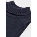 Ribbed Turtleneck Collar in Soft Knit for Baby