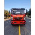 Flatbed truck 3 axles 6x2 excavator carrier