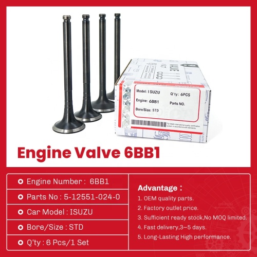 5-12551-024-0 صمام العادم للمحرك لـ ISUZU 6BB1