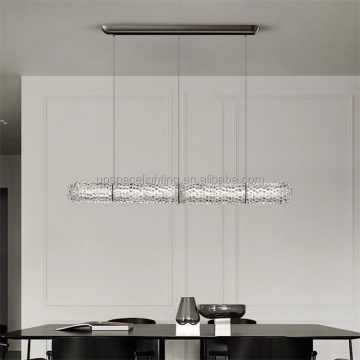 Modern Glass Tube Pendant Light: Brightness Chandelier