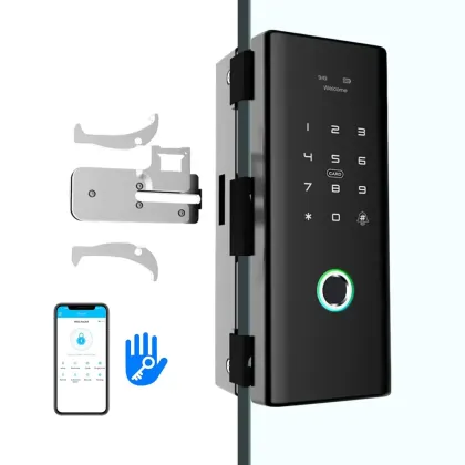 Smart TTlock Electronic Glass Door Lock For Office