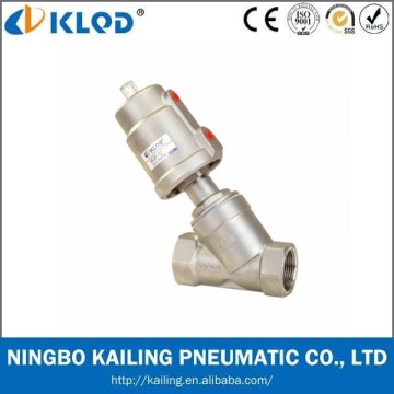 2/2 way Thread Stainless Steel Pneumatic check angle valve KLJZFS-32