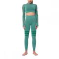 Héich Taille Gym Mesh Leggings Suit