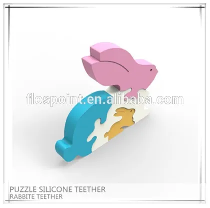 Food Level Animal Rabbit Giraffe Baby Teether Silicone