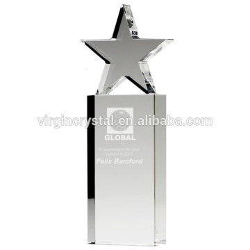 K9 optical crystal star plaque inspirational plaques