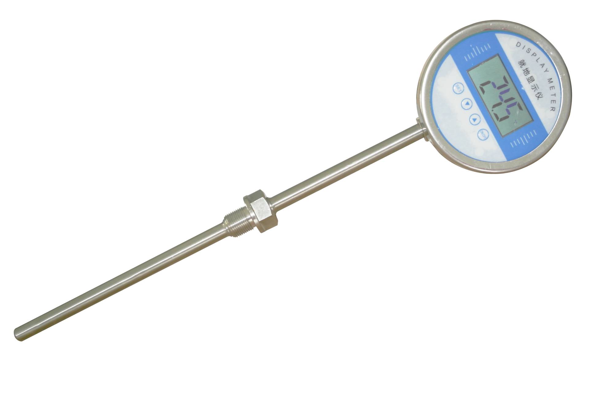 Digital bimetallic thermometer