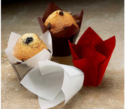 White paper muffin cup