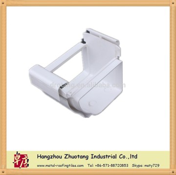 colored 7" PVC rain gutter hanger/pvc water systems