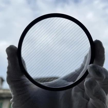 Blue Gold Chromatic Streak Lens Filter for Custom 37-82mm Cinema Camera