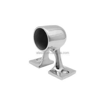 Boat Accessories 316 Stainless Steel Boat Stanchion 90 Degree Forward Center End Handrail Stanchion For Yacht Sailboats