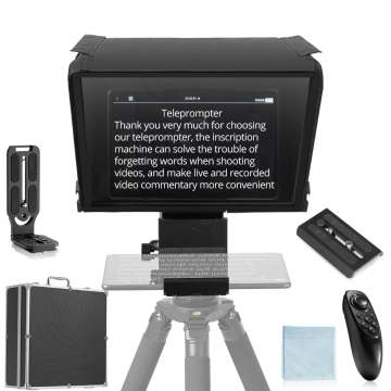 Teleprompter المحترف للهواتف الذكية وكاميرات DSLR