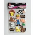 foam sticker sheet farmer