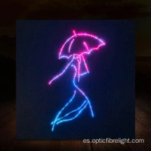 Pintura de luz de fibra óptica para casas