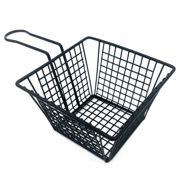 Big Size Mini Square Metal French Fries Fry Baskets for Convenient Food Serving