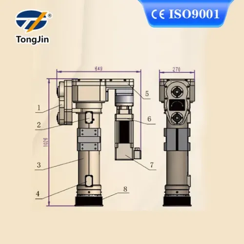Электрычны цыліндр 60T радар